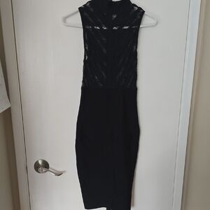 Elegant Black Lace Dress